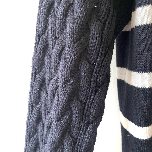 MICHAEL Michael Kors Striped Button front Angora Blend Cardigan MP - Picture 8 of 13